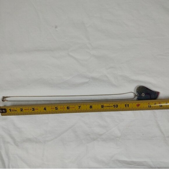 2" Dragon Vein Agate Heart Pendant Sterling Silver Chain Necklacf - Picture 8 of 8